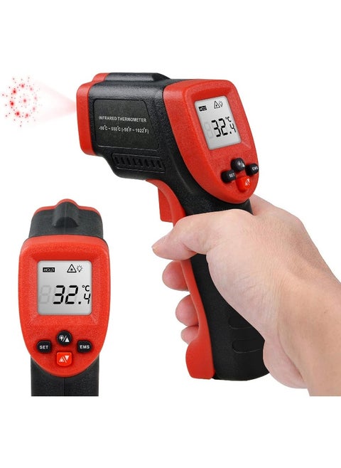 High Precision Infrared Thermometer Professional Industrial Temperature Gun ETM550 Non-Contact LCD Display Digital Laser Thermometer -50~550°C