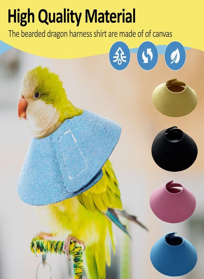 hokable 4Pack Bird Cone Collar, Anti-Grab Feather Plucking Wound Healing Safety Elizabethan Collar, Protective Recovery Cones for Budgerigar Cockatiel Lovebirds Cockatoo Parrots (S) - Image 4