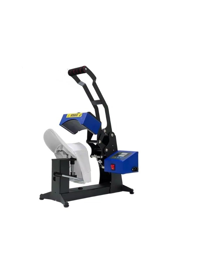 Kalon Professional Cap Heat Press Machine – Digital LCD Display, Curved Hat Printing ap heat press machine Blue - Image 1