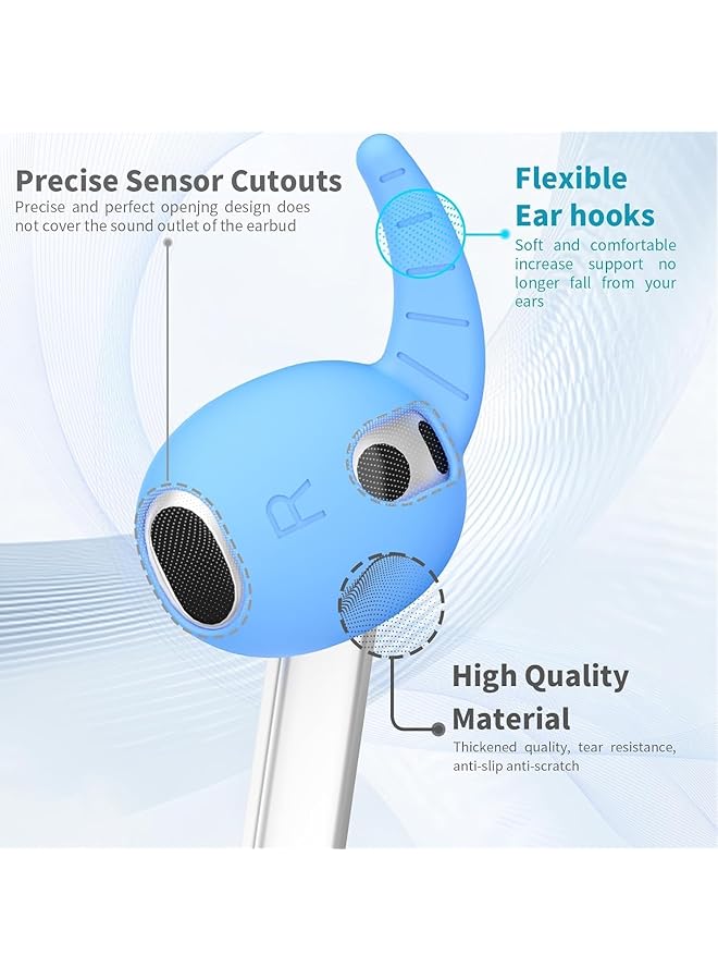 erorex 5 Pairs Ear Hooks Covers Compatible With Samsung Galaxy Buds 3 Anti Slip Ear Covers Holder  - Image 3