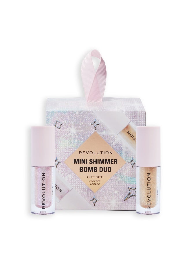 Makeup Revolution Revolution Mini Shimmer Bomb Lip Duo Gift Set 