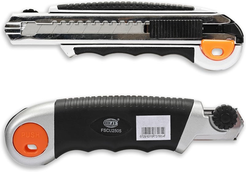 FIS Auto Load Safety Utility Cutter with 18mm Blade - Auto-Lock & Auto-Load System - Image 2