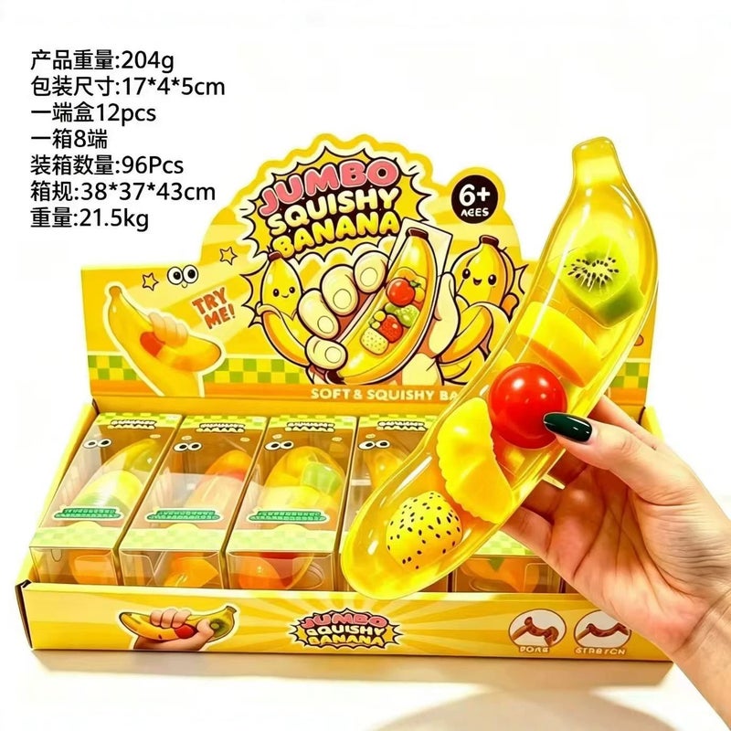 Fruit Ice Cube Squishy Toy, Slow Rebound Stress Relief Ball - Image 2
