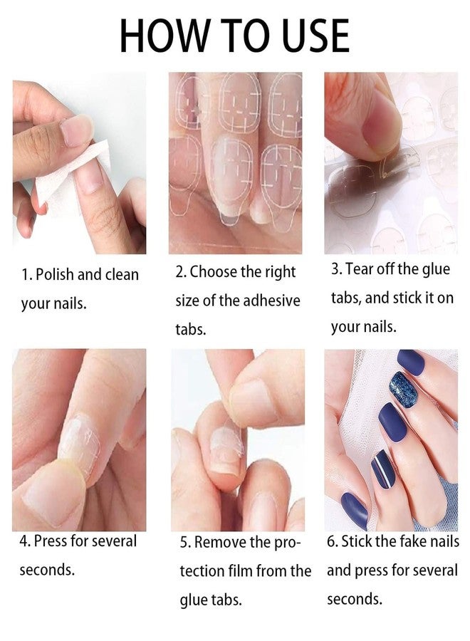 KRAFTMASTERS®240PCS (10 SHEETS) Adhesive Tabs Waterproof Breathable Double-sided Jelly Nail Sticker Super Sticky False Nail Glue Sticker Transparent Flexible for Manicure - Image 5
