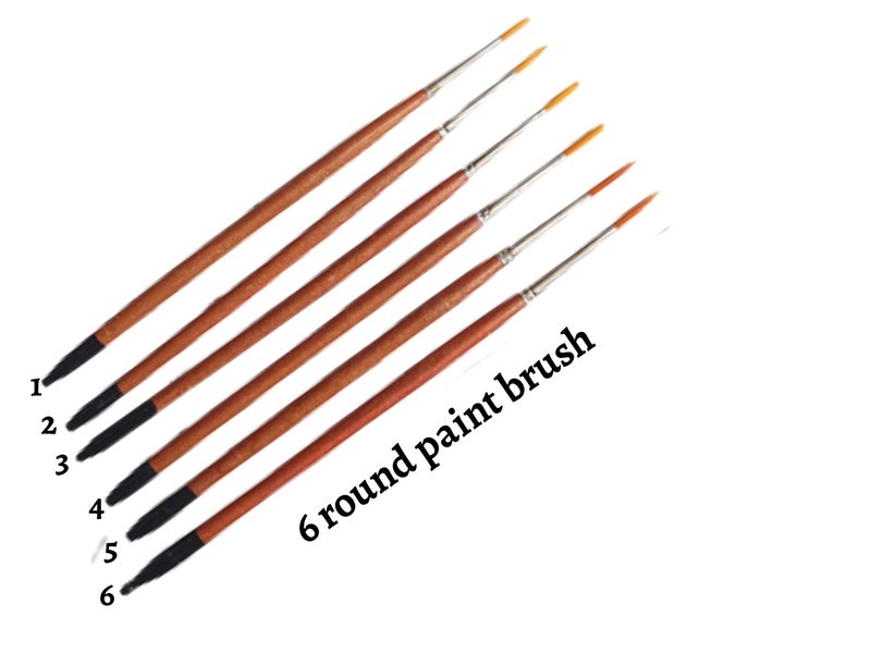 Artonezt 1 Rectangle Shape and 1 Small Flower Shape Coloring Palette for Artist Kids + Round Paint Brush (Set of 6 Brushes) + 2 Packs of Tempera Colors - Image 3