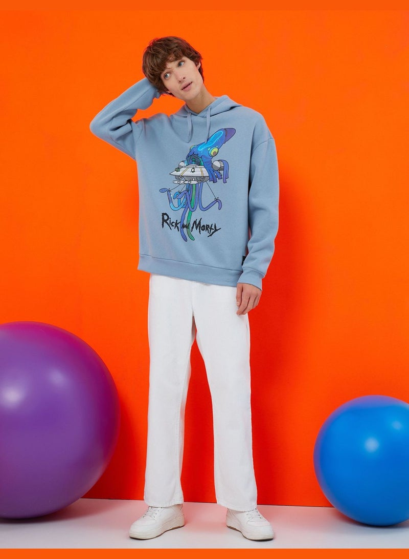 KOTON Rick and Morty Hoodie Licensed Printed  - Image 2