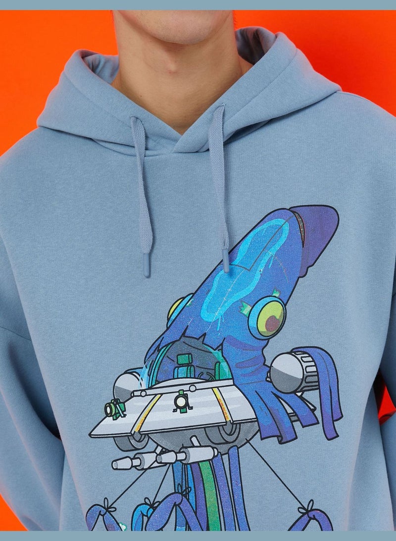 KOTON Rick and Morty Hoodie Licensed Printed  - Image 5
