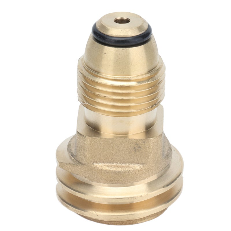 Propane Tank Brass Fittings Adapter Converts LP TANK POL Service Valve to QCC1 Type1 Hose - Image 1