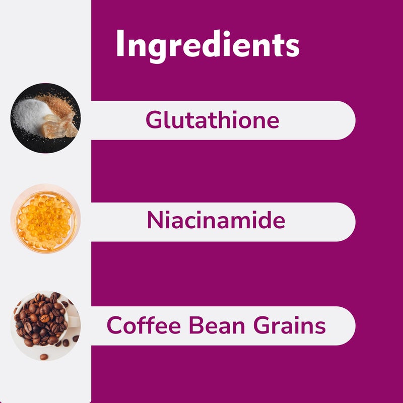 Vigini فغيني مقشر للبقع الداكنة للبشرة الباهتة إزالة تان غلوتاثيون مقشر قهوة غسول الجسم وكريم مرطب لتفتيح البشرة بفيتامين C 1% للرجال والنساء 300 مل - Image 3