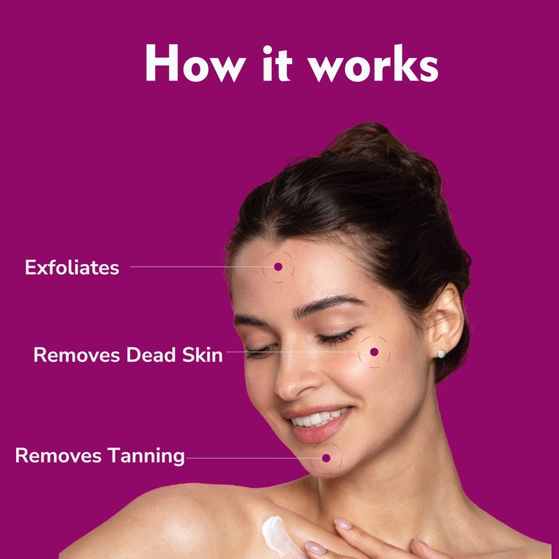 Vigini فغيني مقشر للبقع الداكنة للبشرة الباهتة إزالة تان غلوتاثيون مقشر قهوة غسول الجسم وكريم مرطب لتفتيح البشرة بفيتامين C 1% للرجال والنساء 300 مل - Image 5