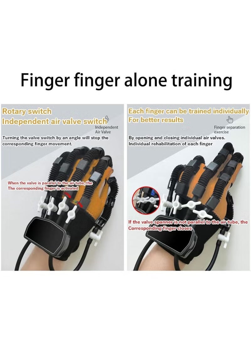 قفازات روبوتية لإعادة التأهيل، دعامة الأصابع، معدات تدريب إعادة تأهيل الشلل النصفي الناتج عن السكتة الدماغية، قفازات إعادة تأهيل الأصابع لوظيفة اليد - Image 3