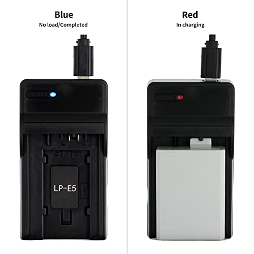 Norifon LP-E5 USB Charger for Canon EOS 1000D, EOS 450D, EOS 500D, EOS Kiss F, EOS Kiss X2, X3, EOS Rebel T1i, XS, Xsi Camera and More - Image 4