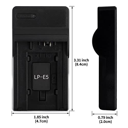 Norifon LP-E5 USB Charger for Canon EOS 1000D, EOS 450D, EOS 500D, EOS Kiss F, EOS Kiss X2, X3, EOS Rebel T1i, XS, Xsi Camera and More - Image 5