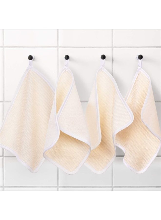 Tatuo Exfoliating Face and Body Wash Cloths Towel Soft Weave Bath Cloth Exfoliating Scrub Cloth Massage Bath Cloth for Women and Man (3 Pack Exfoliating Side and Soft Terry Side Cloth) - Image 5