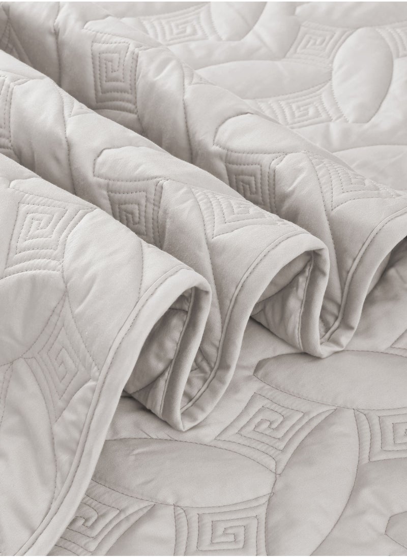 Master Home Textile 4Piece Cotton Bedspread Set Fits 200 x 200 cm Double Size Bed King Size Compressed Comforter Set Elmira Series  - Image 3