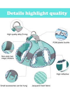Vparty Dog Harness for Small & Medium Dogs, No Pull Puppy Harness and Leash Set, Easy Walk Dog Harness for Walking, Running, and Training, Comfortable Small Dog and Medium Dog Harness, Adjustable, Durable, Perfect for Everyday Use  - Image 2