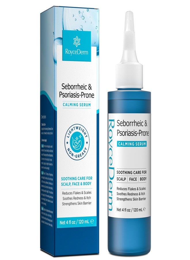 Roycederm Seborrheic & Psoriasis Calming Serum: Clinically Inspired Care for Itch, Dryness, Redness & Flaking - Seborrheic Dermatitis & Psoriasis Scalp Treatment Suitable for Scalp, Face & Body - Image 1
