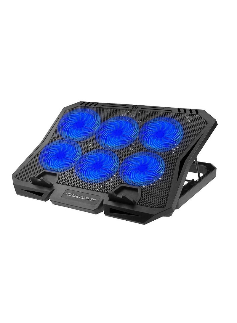 General X6 laptop cooling base with display screen multi-speed adjustment laptop cooling bracket speed regulating radiator  - Image 1