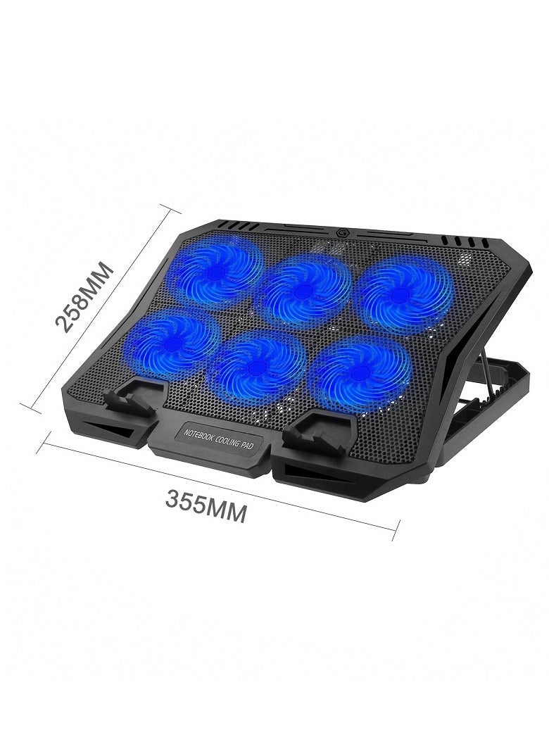 General X6 laptop cooling base with display screen multi-speed adjustment laptop cooling bracket speed regulating radiator  - Image 3