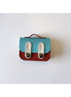 Simple For Apple Earphone Case Bluetooth Headset Pro2 Pink Earphone Case Vermilion AirPods Flip Case Ear-Color:[blue Vermilion Flip Backpack]-Applicable Models:Airpods 1/2 Generation