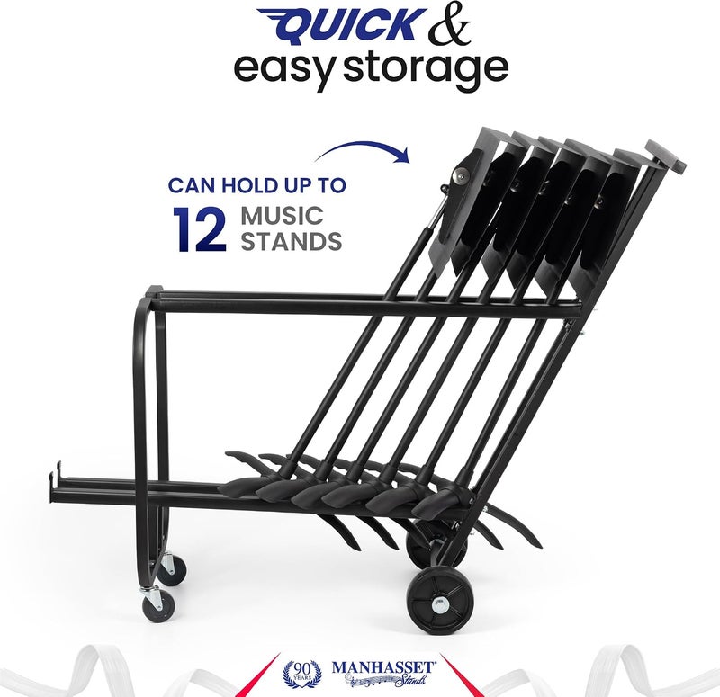 Manhasset Short Storage Cart - Black - Image 2