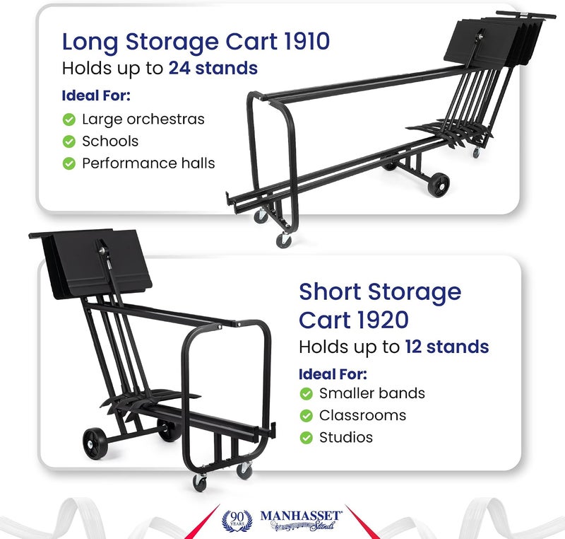 Manhasset Short Storage Cart - Black - Image 5