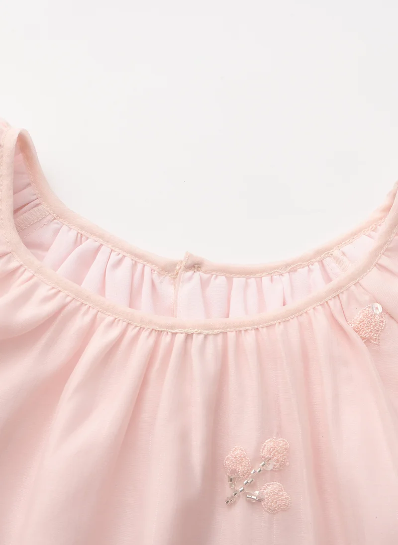 Balabala light pink Kids Girls Woven one-piece dress for Women | Best Price UAE