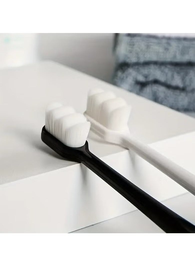 Extra Soft Toothbrush(2 Pcs), Ultra Soft-bristled Adult Toothbrush Micro Nano 15000 Floss Bristle Good Cleaning Effect for Sensitive Teeth Oral Gum Recession For Deep Cleaning Oral Care At Home . - Image 2