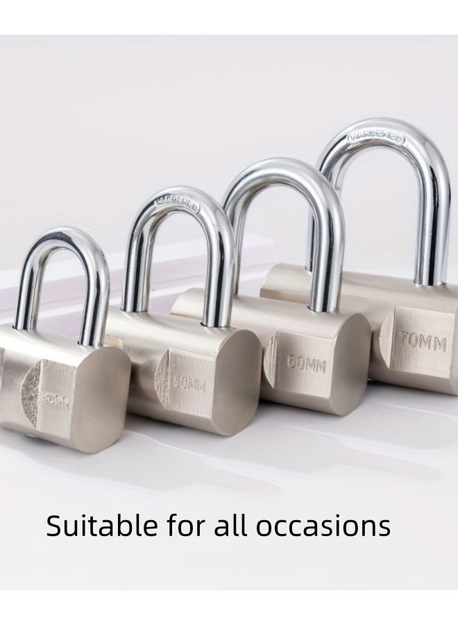 LTV 40 Heavy Duty Metal Padlock Set With 3 Keys Anti Theft Lock For Doors Toolboxes - Image 2