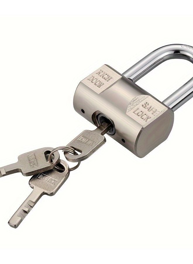 LTV 40 Heavy Duty Metal Padlock Set With 3 Keys Anti Theft Lock For Doors Toolboxes - Image 5