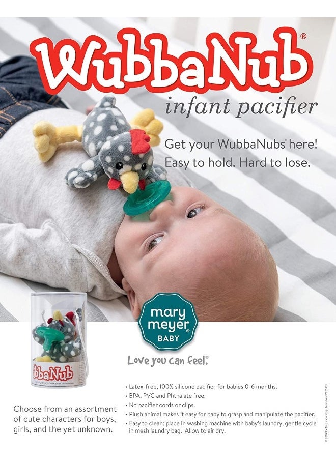 Mary Meyer Mary Meyer WubbaNub Infant Pacifier, 6-Inches, Rocky Chicken  - Image 5