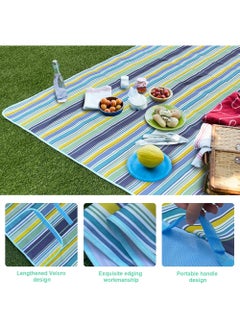 Rock Pow Foldable Picnic Blanket Waterproof Beach Blanket Waterproof Picnic Blanket Portable Picnic Mat Portable Beach Mat For Outdoor Camping Family Outdoor Park Garden  - Image 2