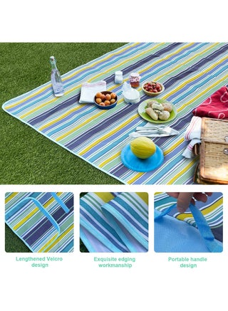 Foldable Picnic Blanket Waterproof Beach Blanket Waterproof Picnic Blanket Portable Picnic Mat Portable Beach Mat For Outdoor Camping Family Outdoor Park Garden - view 2
