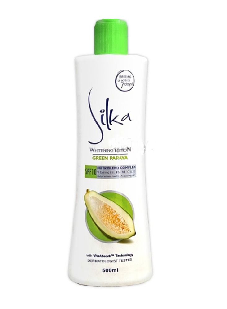 سيلكا لوشن تبييض البشرة بالبابايا الخضراء 500 مل