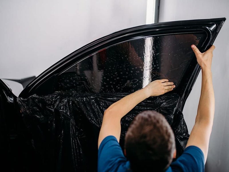 Rvinyl Window Tint Kit Compatible with Toyota Tacoma 2016-2023 4 Door Double Cab - Black 5% - Single Ply No Bubble Film - Do it Yourself Vehicle Complete Precut Kit - Image 5