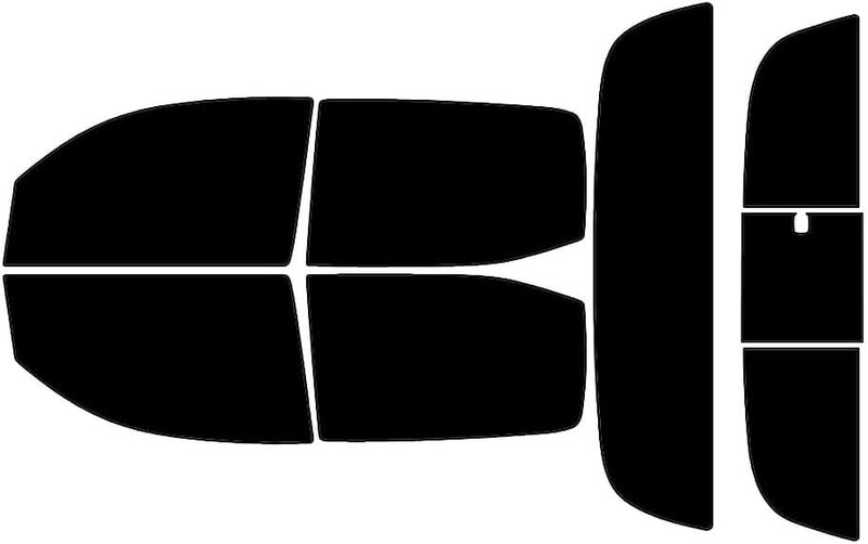 Rvinyl Window Tint Kit Compatible with Toyota Tacoma 2016-2023 4 Door Double Cab - Black 5% - Single Ply No Bubble Film - Do it Yourself Vehicle Complete Precut Kit - Image 1