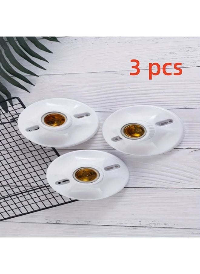 3pcs E27 Lamp Holder Ceramic Bulb Socket High Temperature Resistant - Image 5