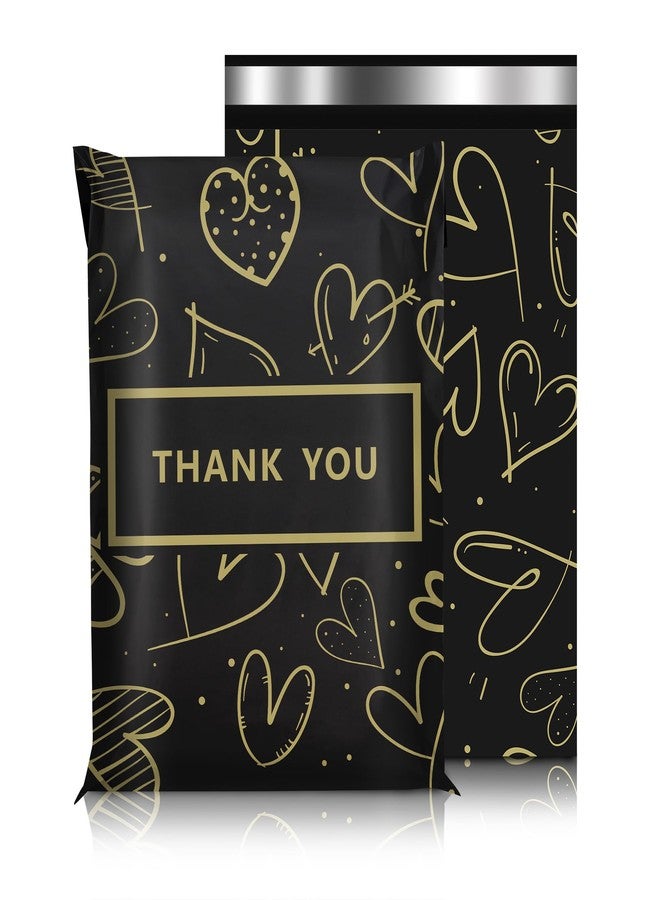 Vapulcio Poly Mailers 6x9 Inch 100 Pcs, Heart printed Thank You Shipping Bags with 2.4mil Thickness, Waterproof Mailing Envelopes, Strong Self-sealing Adhesive Poly Bags for Shipping - Image 1