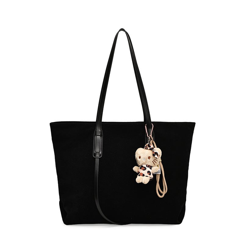 Large Capacity Leopard Print Tote Bag Women'S Autumn Vintage Casual Portable Shoulder Bag Fashionable Underarm Bag - Image 1