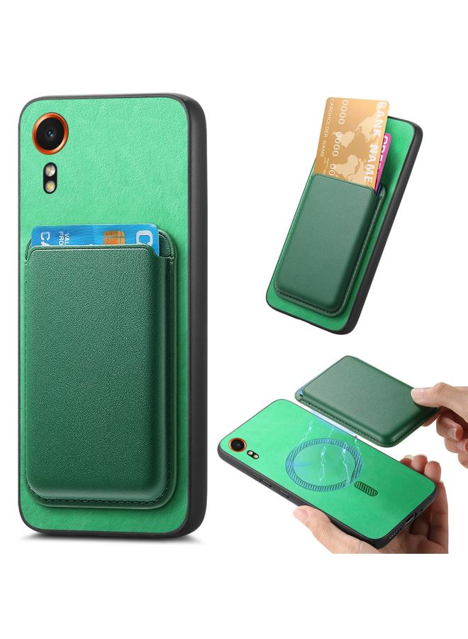 اس-توب جراب لهاتف Samsung Galaxy Xcover 7 Retro Magsafe Card Bag غطاء خلفي من البولي يوريثان - Image 1