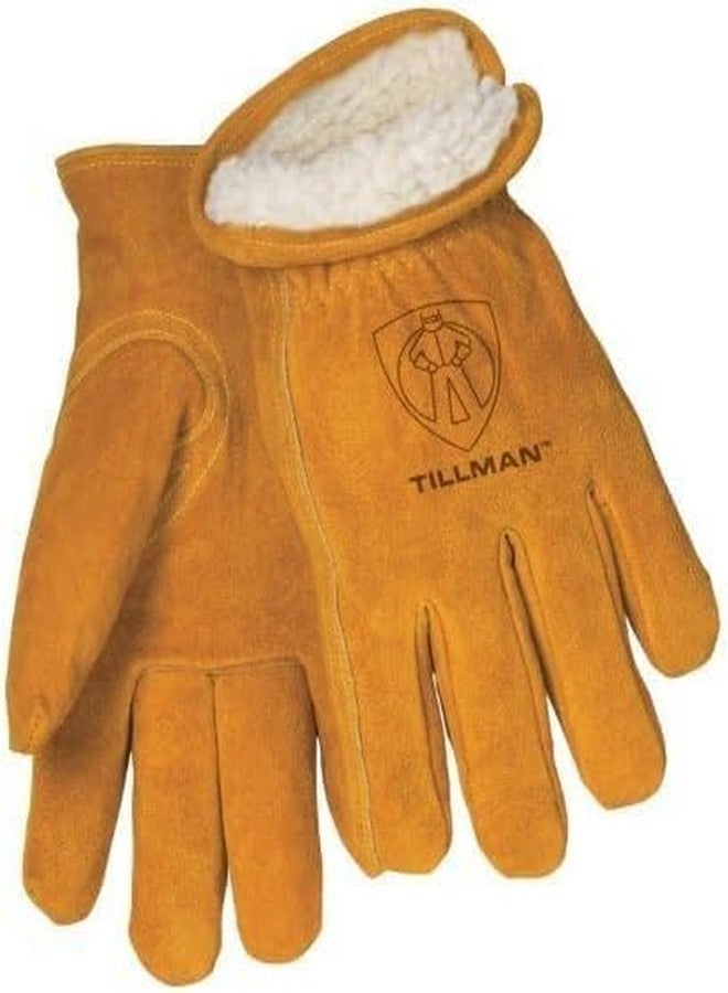Tillman 1450 Split Cowhide Pile Lined Winter Gloves X-Large, Gold - Image 2