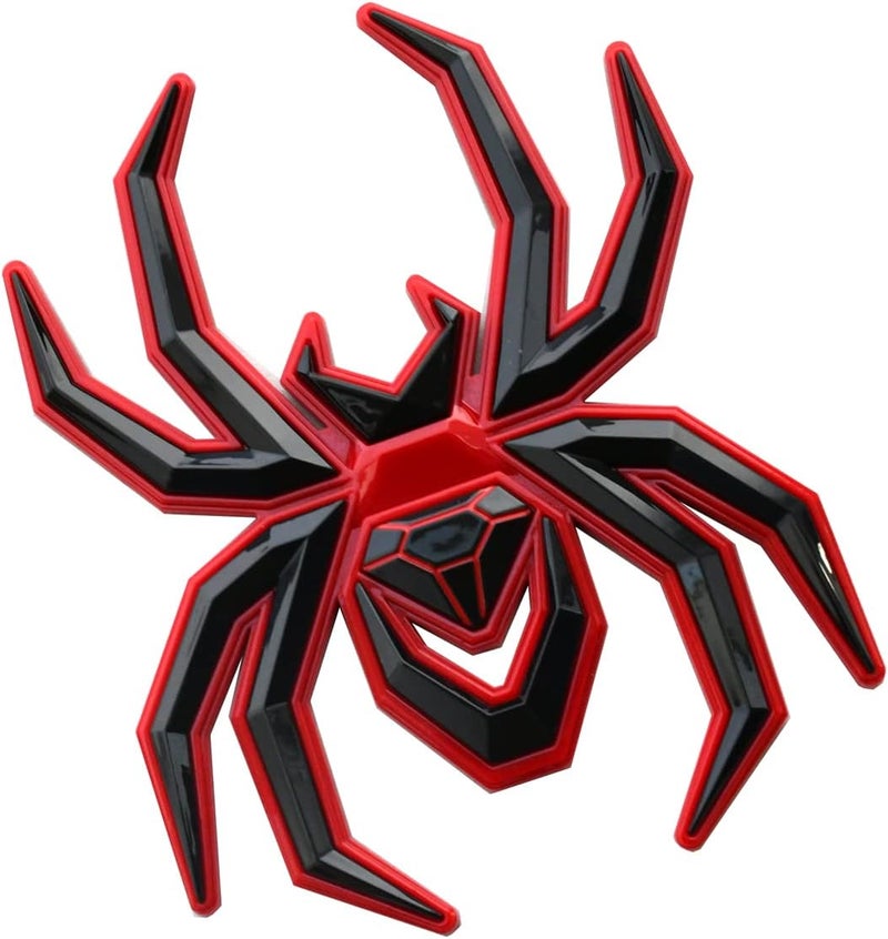 2pcs Custom 3D Spider Emblems for F-150, Silverado, Sierra, RAM - Redline - Image 3