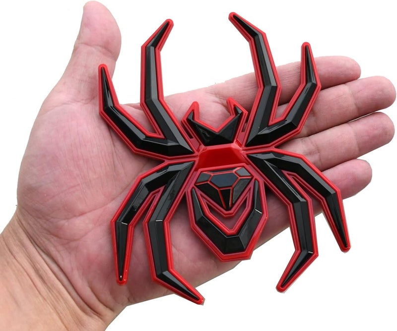 2pcs Custom 3D Spider Emblems for F-150, Silverado, Sierra, RAM - Redline - Image 4