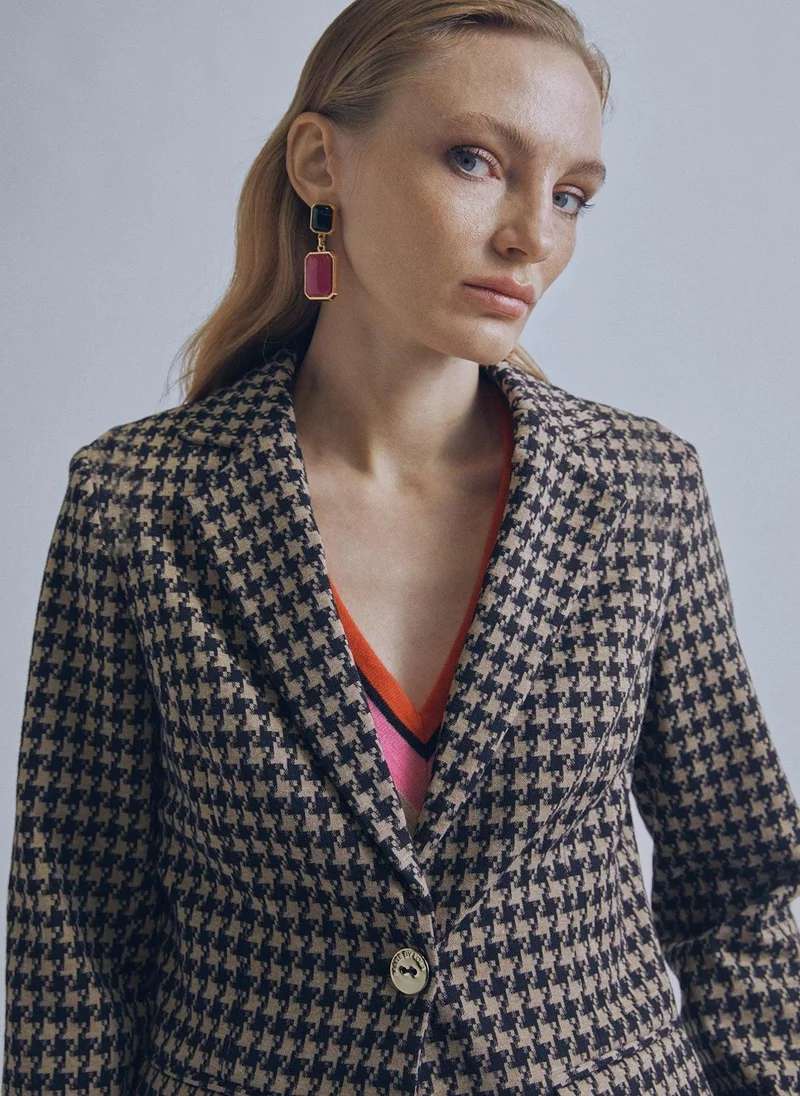 Lola Casademunt Houndstooth blazer