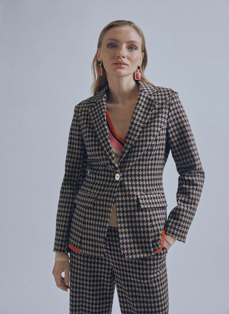 Lola Casademunt Houndstooth blazer