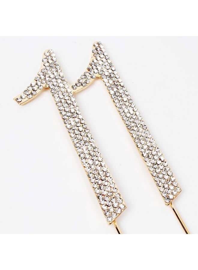 Hatcher lee Bling Crystal Rhinestone 11 Birthday Cake Topper - Best Keepsake | 11th Party Decorations Gold - Image 5