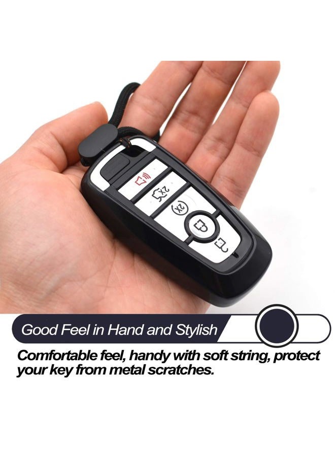 MECHCOS Fit for Ford Edge Mustang Explorer Bronco Escape Expedition Maverick F-150 Lightning F-250 F-350 F-450 F-550 Super Duty F-650 F-750 Black TPU Key Fob Cover Case Holder Protector Accessories - Image 4