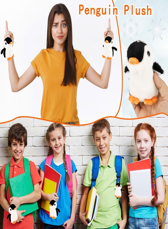 Flahard 12 Pcs Mini Plush Penguin Toys Stuffed Penguin Keychain 4 Inch Cute Small Hanging Stuffed Penguin for Kids Boys Girls Birthday Back to School Party Favors, Black - Image 5