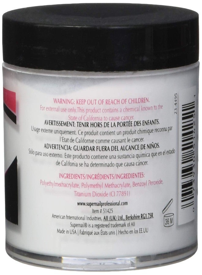 Supernail Nail Powder, White, 4 Ounce - Image 2