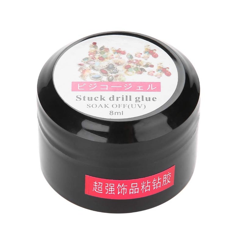FILFEEL 8ml Nail Polish Glue, Super Strong Adhesive Long Lasting for Nail Art Stickers Rhinestones, with Safe - Image 2